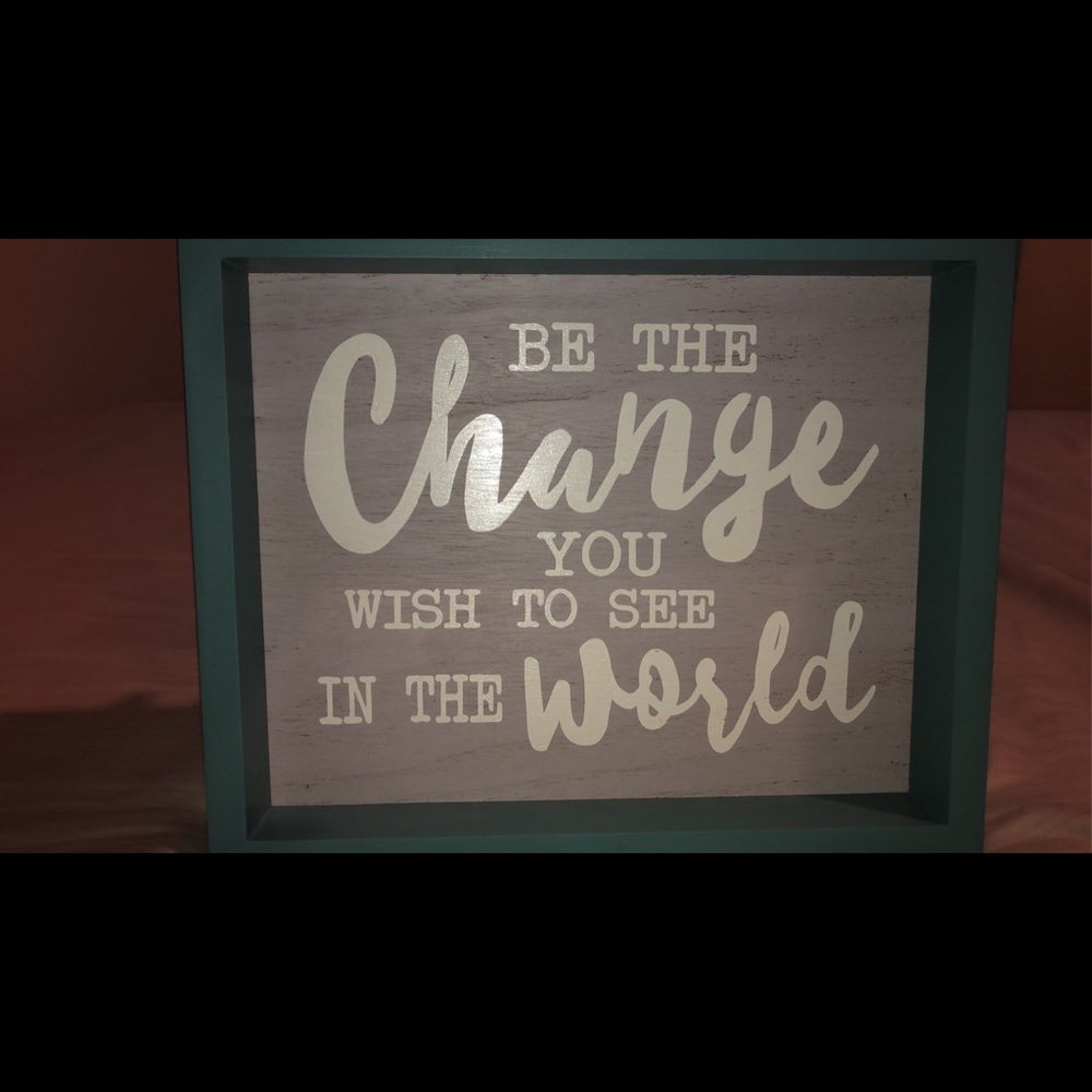 Turquoise Quote decor